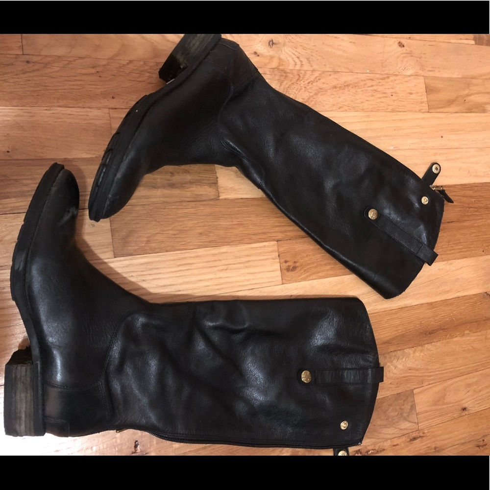 Tall black boots